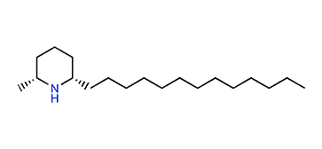 (2R,6S)-2-Methyl-6-tridecylpiperidine